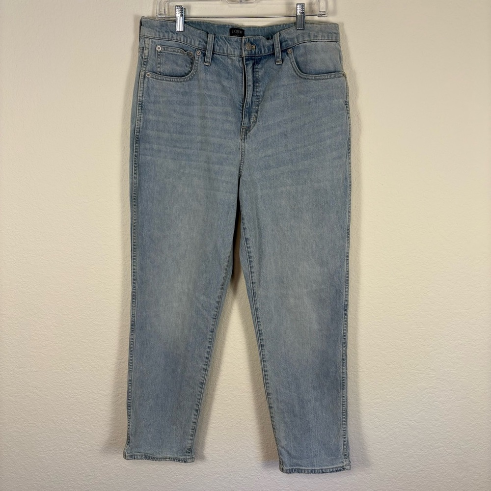J Crew High-Rise Classic Vintage Jeans All Day Stretch Light Wash AW393 Size 10